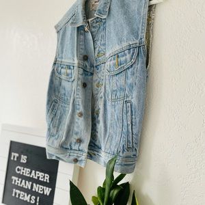 Jean Jacket Vest Women’s Small